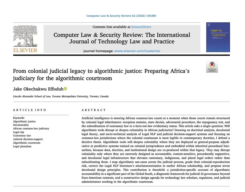 From Colonial Judicial Legacy to Algorithmic Justice
